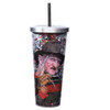 Freddy Krueger Acrylic Glitter Cup & Straw