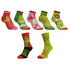 The Grinch Themed 7 Pack Youth Crew And Ankle Socks