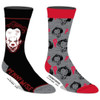 IT Placed Pennywise Head 2 Pack Crew Socks by Bioworld