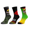 Jurassic Park Logo Variations 3-Pair Pack of Men's Crew Socks  by Bioworld