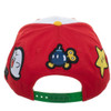 Super Mario Bros Snapback Cap with Embroidered Logo and Patches