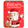 Rudolph and Santa Christmas Throw Blanket