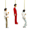 Elvis 5" Resin Figures Christmas Ornaments - Set of 3 - Side View