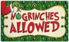 No Grinches Allowed Door Mat