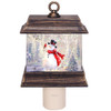 6" Glitter Nightlight - Snowman 