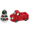 Red Truck and Christmas Tree Salt and Pepper Shaker Set