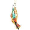 Fish and Rod Glass Ornament 