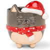 Cat with Santa Hat Planter