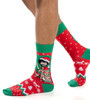 Bob Ross Christmas Men's Crew Socks by Good Luck Socks 2