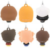 Friends Mini Heads Shatterproof Ornament by Hallmark - Set of 6  - Back of Ornament