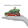 Station Wagon with Tree Glass Ornament by Old World Christmas