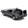 Rear View of Back to the Future Die-Cast Car 1:32 Scale