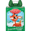 Rudolph Snowstorm Scramble Game Holiday Card Game - Front