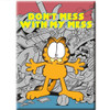 Don't Mess With My Mess Garfield Flat Fridge Magnet