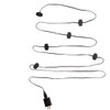 USB PowerConnect Extension Cord with BLACK Wire & 12 USB Ports 