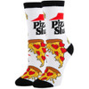 Pizza Slut Parody Logo Crew Socks
