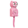 Pink Satin Lady Kit-Cat Klock - Angle View