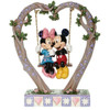 Mickey and Minnie on Swing Figure by Jim Shore Front View 