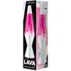 14.5" Silver & Pink Lava Lamp