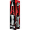 14.5" Black & Red, Silver Lava Lamp