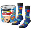 Canadian French Swear Words Socks In a Can