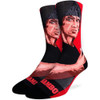 Red Rambo Men's Crew Socks by Good Luck Socks