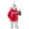 Coca-Cola Polar Bear in Hoodie Christmas Ornament