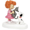 Frieda and Faron Meet Snoopy - Department 56 Peanuts Village