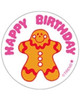  Happy Birthday - Gingerbread Scent Retro Scratch 'n Sniff Stinky Stickers