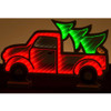 15.5-Inch Red Truck LED Infinity Light with Base