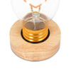 LED Lightbulb Lamp Wood Base