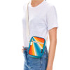 Retro Small Crossbody Shoulder Bag - Retro Rainbow