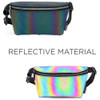 Slim Fanny Pack Crossbody Bag - Reflective Rainbow