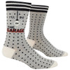 I'll Be In The Garage Men's Crew Socks by Blue Q