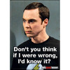 Big Bang Theory Sheldon Wrong Magnet