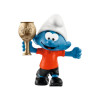 Smurf with Soccer Football Trophy