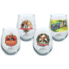 Christmas Vacation Stemless Wine Glass Set of 4