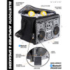 Ghetto Blaster Beach Bag Cooler with Bluetooth Speaker - Holds 18 Cans