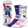 Pabst Blue Ribbon Socks 2 Pack In Can Gift Box by Odd Sox