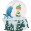 Precious Moments Buddy the Elf and Mr Narwhal Snow Globe