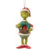 Grinch with Dated 2026 Wreath Ornament By Jim Shore