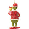 Grinch and Cindy Lou with Sign Ornament - Rear View