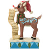 Rudolph with List in Mouth Figure by Jim Shore