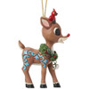 Rudolph with Wreath Ornament by Jim Shore