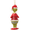 Grinch with List Ornament - Rear View