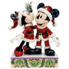  Mickey and Minnie Mistletoe Figure by Jim Shore
