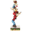 Mickey Donald Goofy Stacked Figure by Jim Shore - Side View