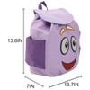 Dora The Explorer Backpack 13" Novelty Backpack With Map Pouch