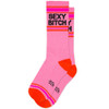 Sexy Bitch Gym Crew Socks by Gumball Poodle