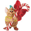 Front View - Disney Gus Candy Cane Mini Figure by Jim Shore